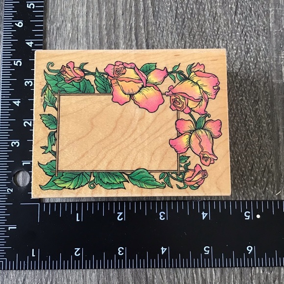 Flowers & Heart Theme Bundle of 15 Rubber Stamps - Picture 3 of 12